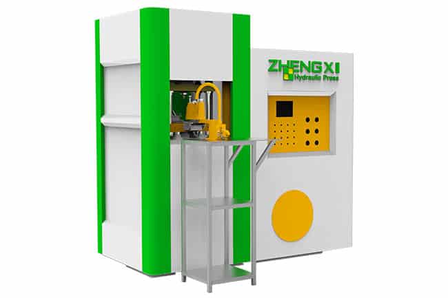 green color powder compacting hydraulic press