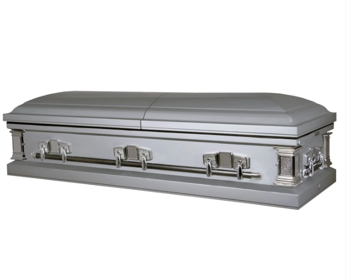 metal coffin