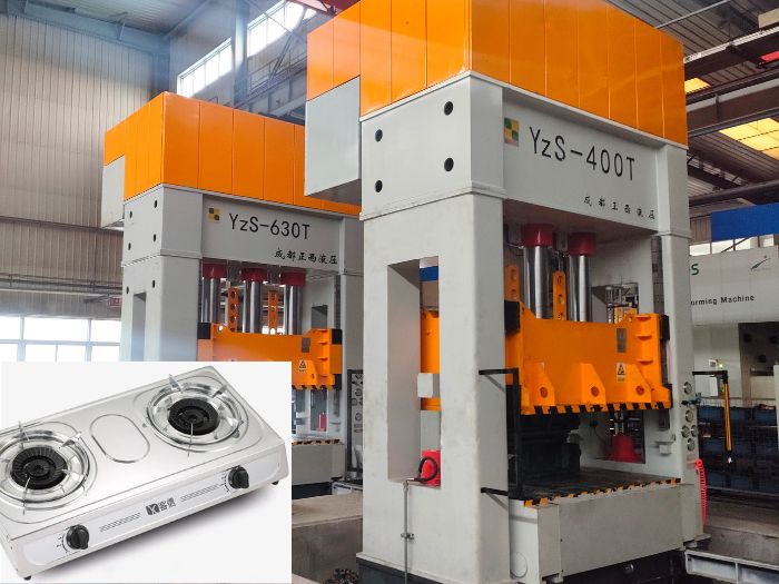 gas stove body hydraulic press