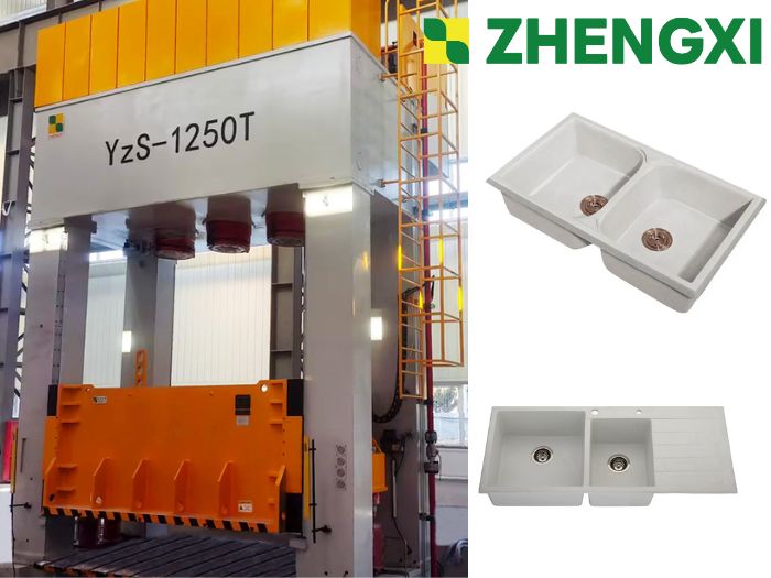 1250T Quartz Stone Sink Forming Hydraulic Press